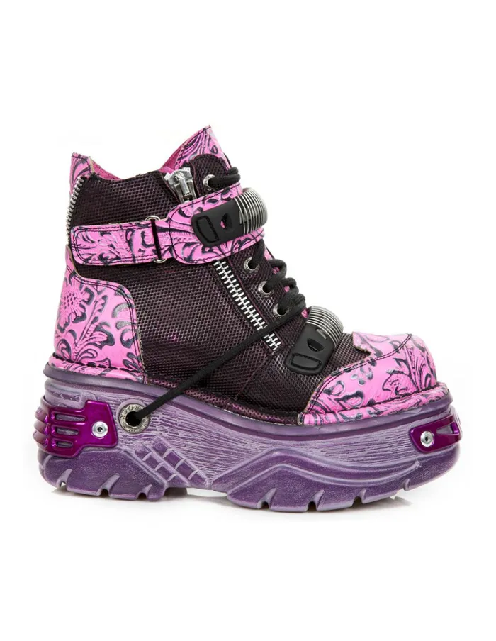 Women Ankle Boot Metallic M1065C8 New Rock Platform