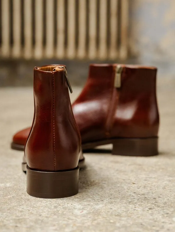 Women Ankle Boots Bobbies Hada Turkish Coffee