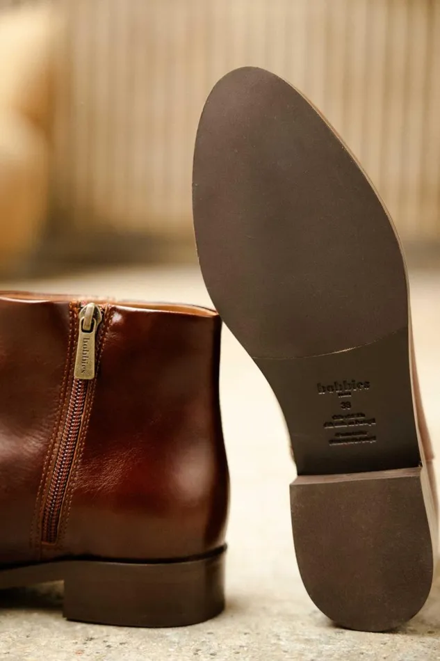 Women Ankle Boots Bobbies Hada Turkish Coffee