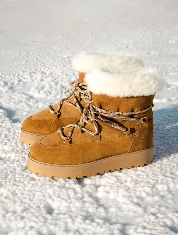 Women Ankle Boots Bobbies Kiruna Nutmeg