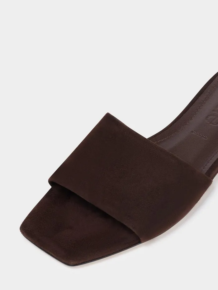 Women Anna Suede Sandals Aeyde Flat Sandals