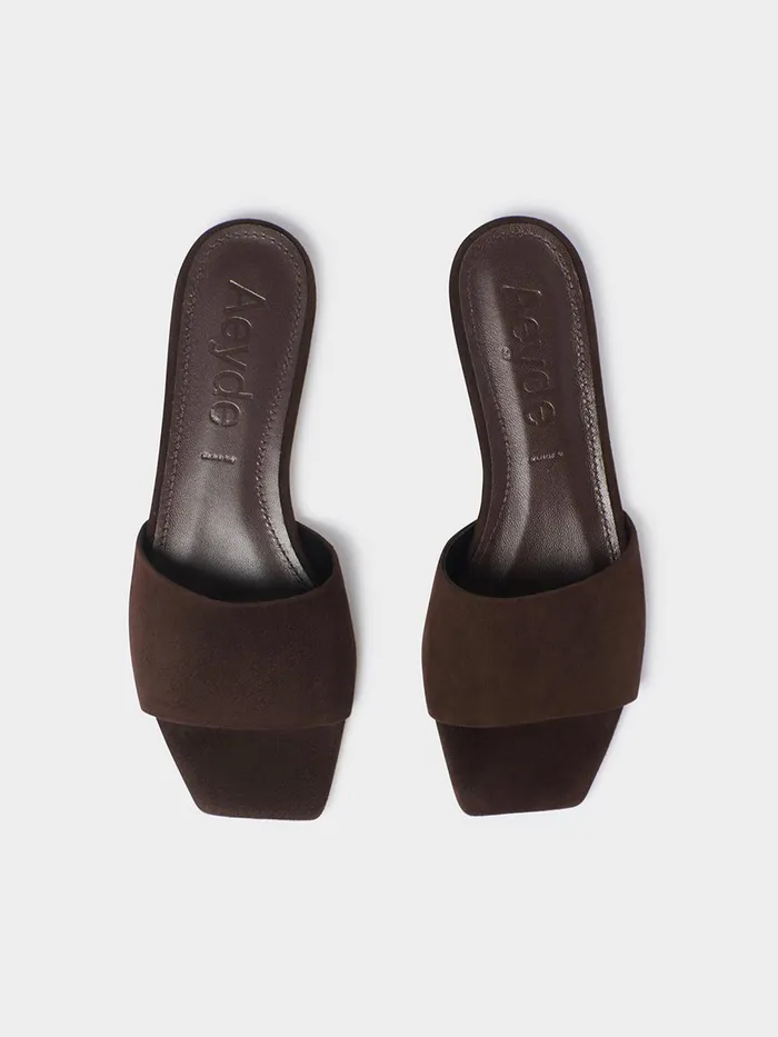 Women Anna Suede Sandals Aeyde Flat Sandals