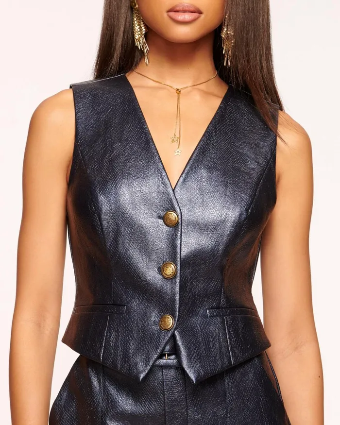 Women Autumn Vest Navy Ramy Brook Tops Women Autumn Vest Navy Ramy Brook Tops