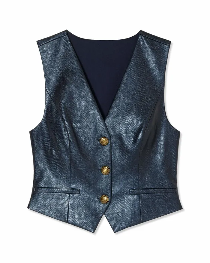 Women Autumn Vest Navy Ramy Brook Tops Women Autumn Vest Navy Ramy Brook Tops