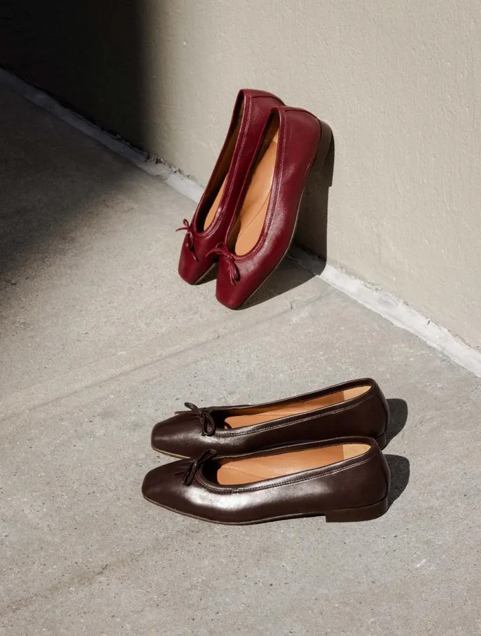 Women Ballet Flats Bobbies Charlotte Ristretto