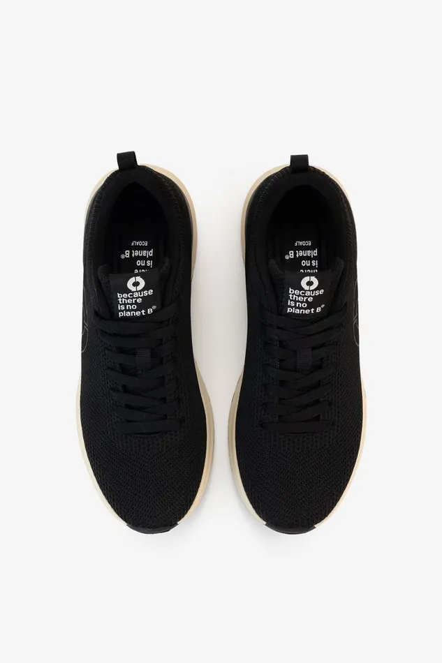 Women Black Knitted Conde Trainers Ecoalf Sneakers