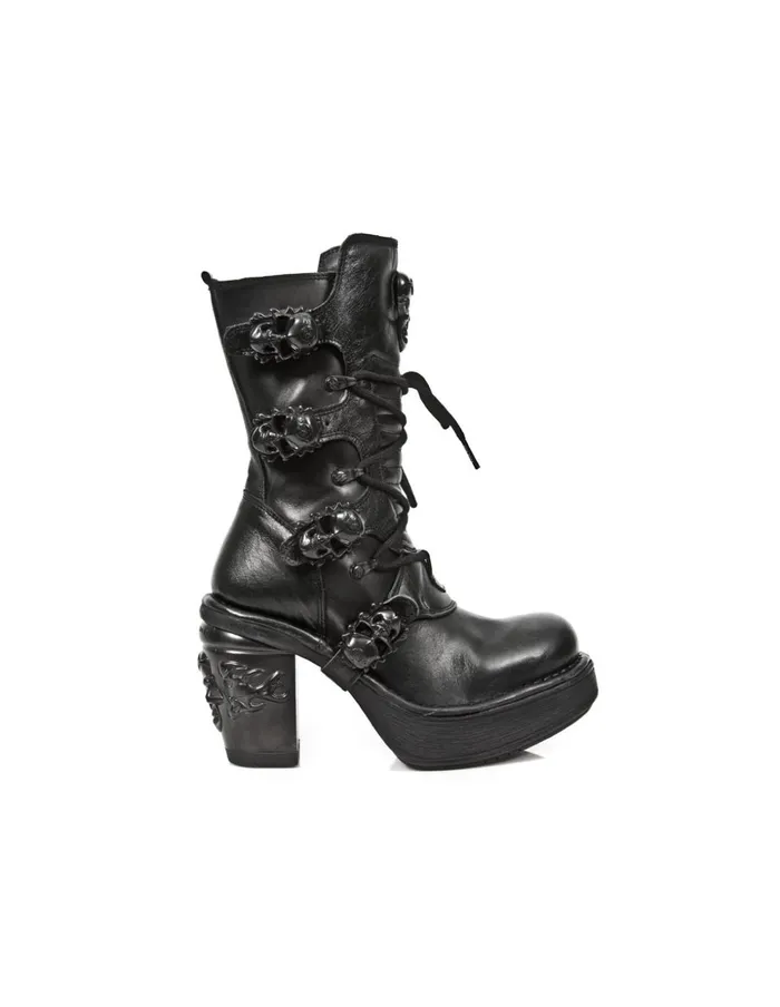 Women Black M8366S8 New Rock Boots