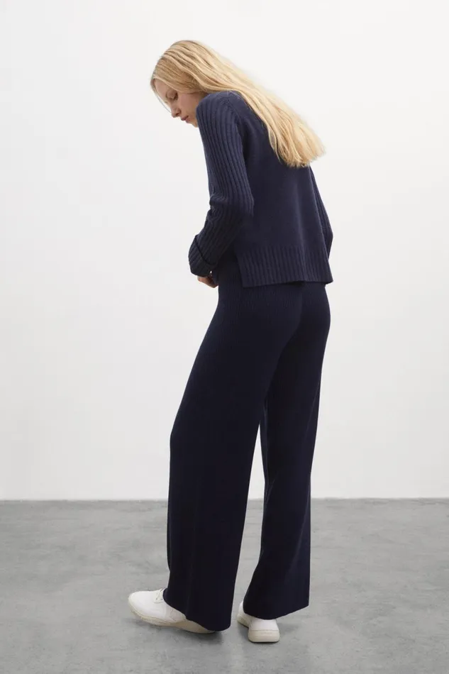 Women Blue Cipre Trousers Ecoalf Trousers
