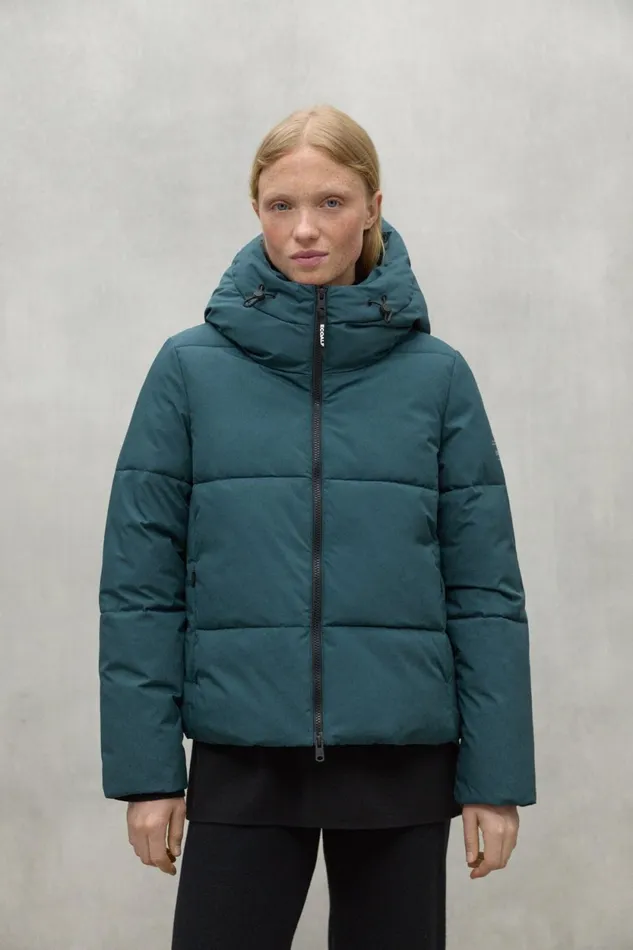 Women Blue Ipala Jacket Ecoalf Coats And Jackets