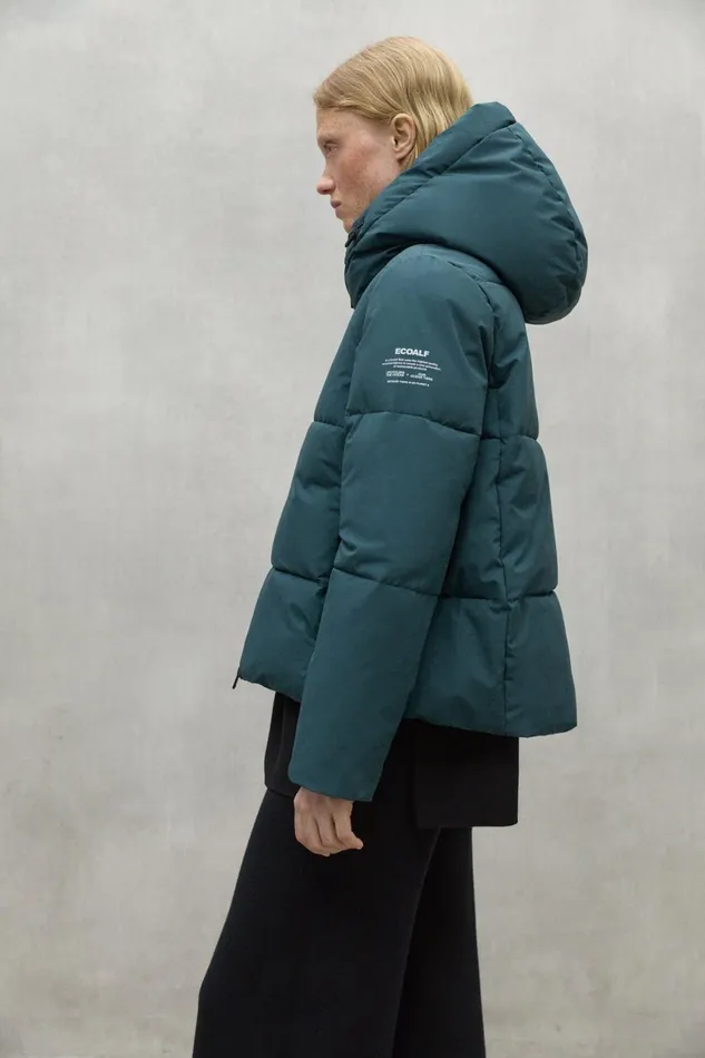 Women Blue Ipala Jacket Ecoalf Coats And Jackets