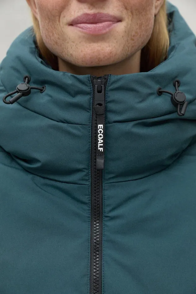 Women Blue Ipala Jacket Ecoalf Coats And Jackets