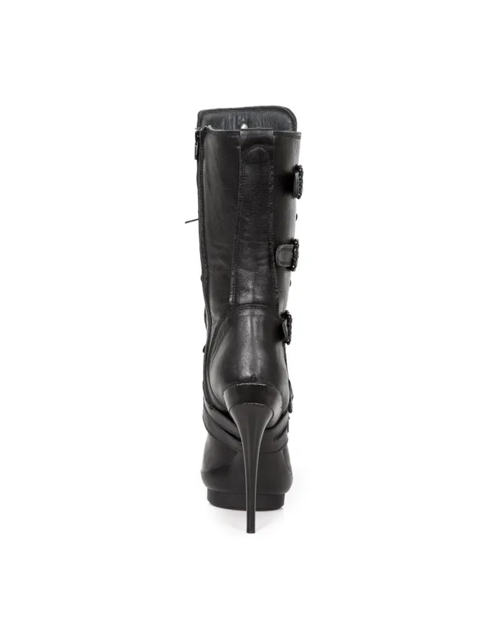 Women Boot Black MPunk078C1 New Rock High Heels Women Boot Black MPunk078C1 New Rock High Heels