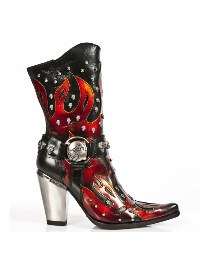 Women Boot Bull M7986C10 New Rock Heels