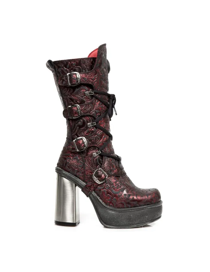 Women Boot Plataforma M9973C6 New Rock High Heels