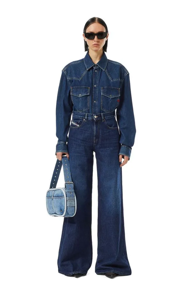 Women Bootcut And Flare Jeans 1978 DAkemi 09c03 Dark Blue Diesel Bootcut And Flare Women Bootcut And Flare Jeans 1978 DAkemi 09c03 Dark Blue Diesel Bootcut And Flare