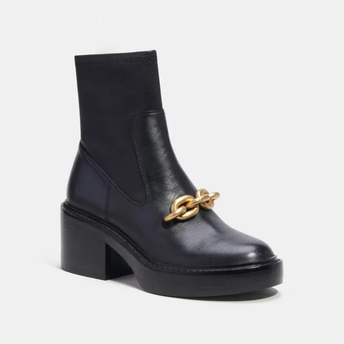 Women Boots and Booties Coach Kenna Bootie Black