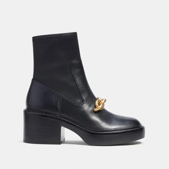 Women Boots and Booties Coach Kenna Bootie Black