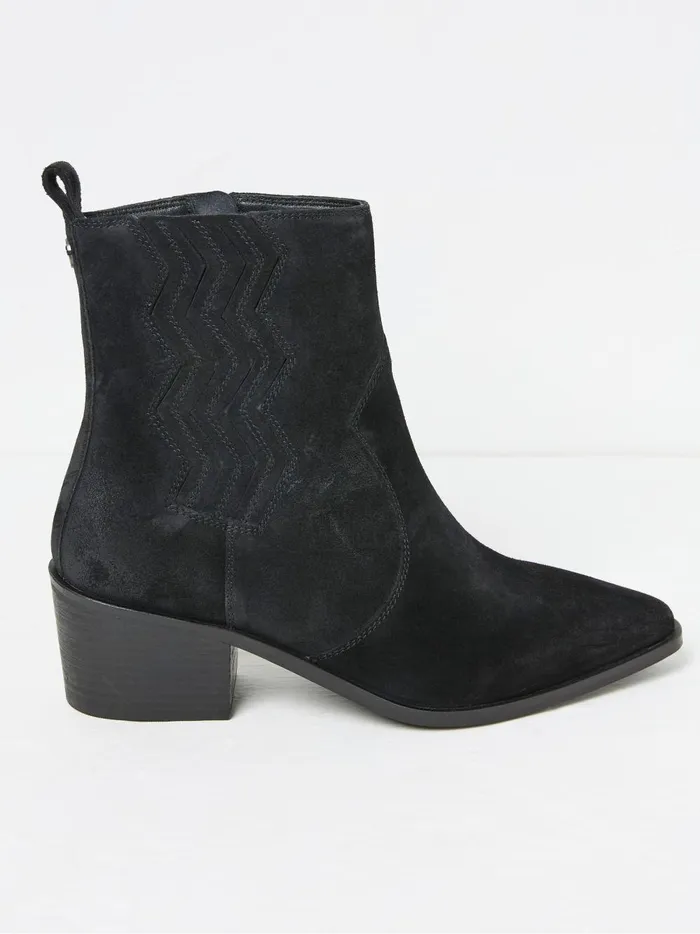 Women Boots Fat Face Drea Black Western Boots