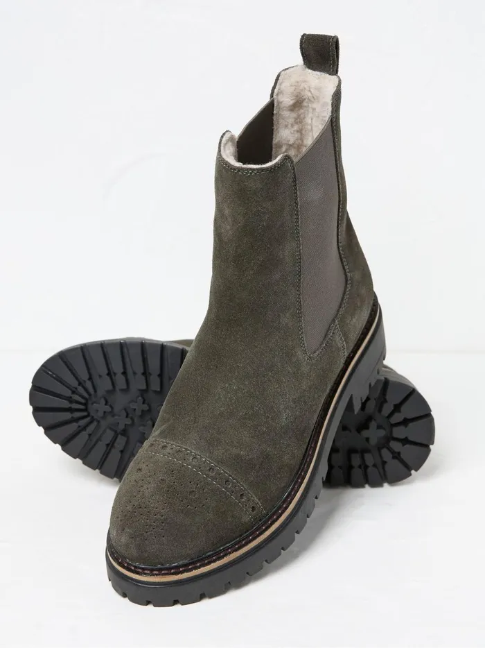 Women Boots Fat Face Essie Grey Chelsea Boots