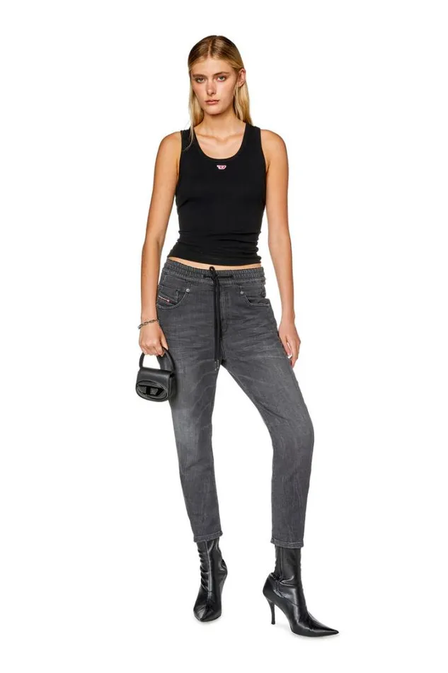Women Boyfriend Fayza Joggjeans 068fs Blackdark Grey Diesel Boyfriend