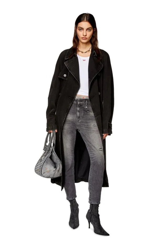 Women Boyfriend Jeans Fayza 09g21 Blackdark Grey Diesel Boyfriend