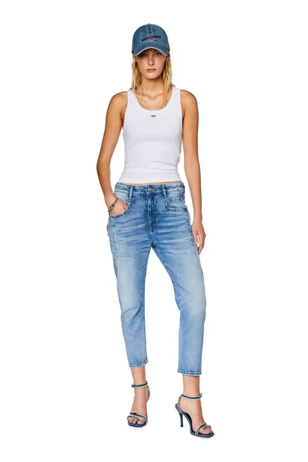 Women Boyfriend Jeans Fayza 09g24 Light Blue Diesel Boyfriend