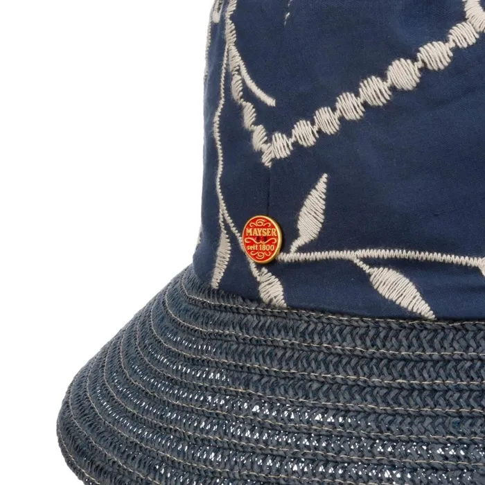 Women Bucket Hats Mayser Alva Bucket Fabric Hat Dark Blue Women Bucket Hats Mayser Alva Bucket Fabric Hat Dark Blue