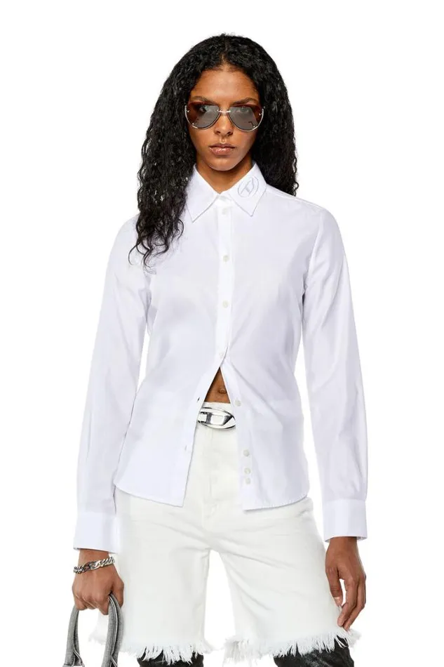 Women CGis White Diesel Shirts Women CGis White Diesel Shirts