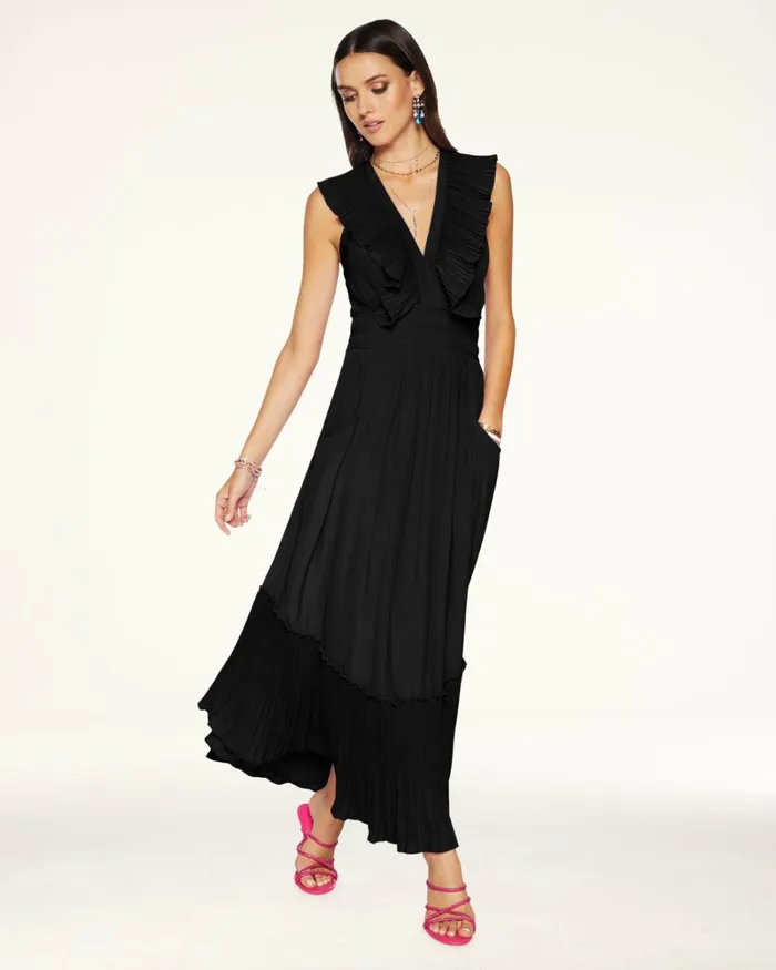 Women Camden Ruffle Maxi Dress Navy Ramy Brook Dresses Women Camden Ruffle Maxi Dress Navy Ramy Brook Dresses