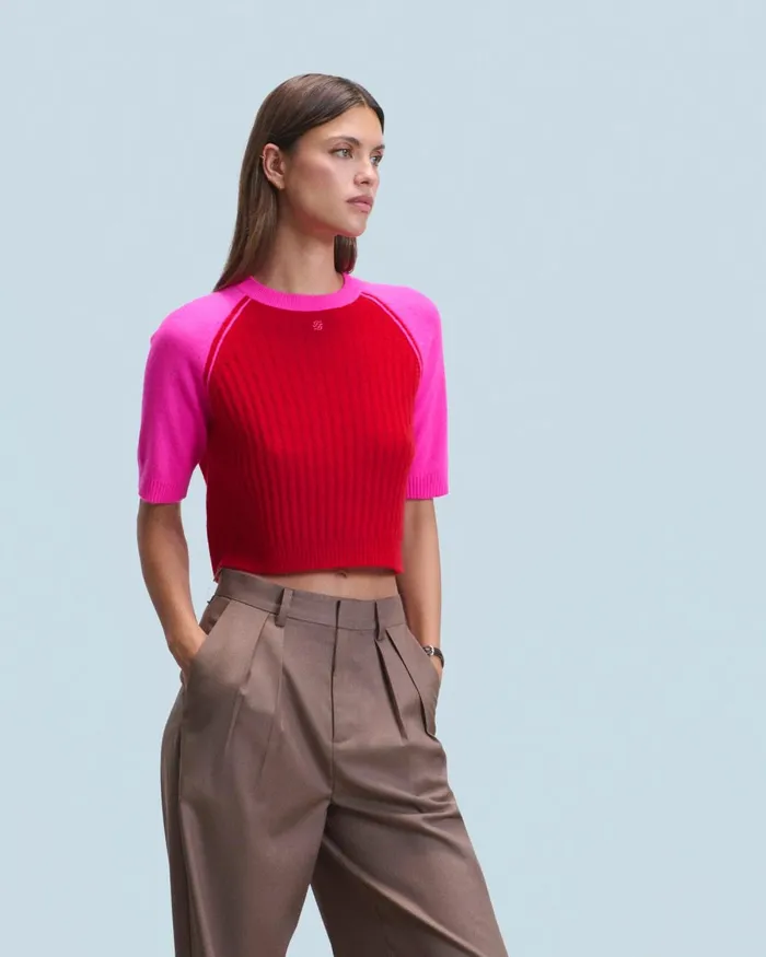 Women Cashmere Sweaters From Future Crewneck Sweater Bright Red