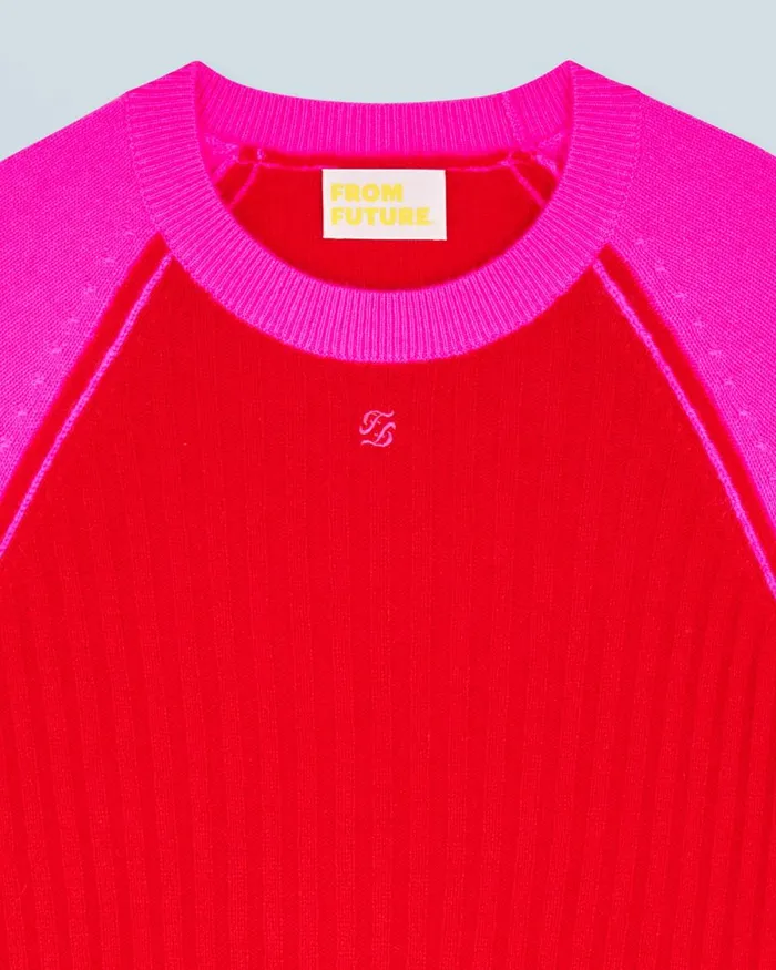 Women Cashmere Sweaters From Future Crewneck Sweater Bright Red