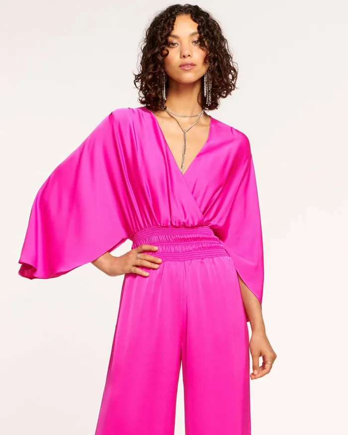 Women Cheri Wide Leg Jumpsuit Black Ramy Brook Dresses