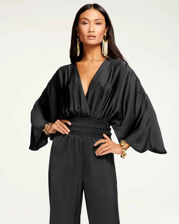 Women Cheri Wide Leg Jumpsuit Black Ramy Brook Dresses Women Cheri Wide Leg Jumpsuit Black Ramy Brook Dresses