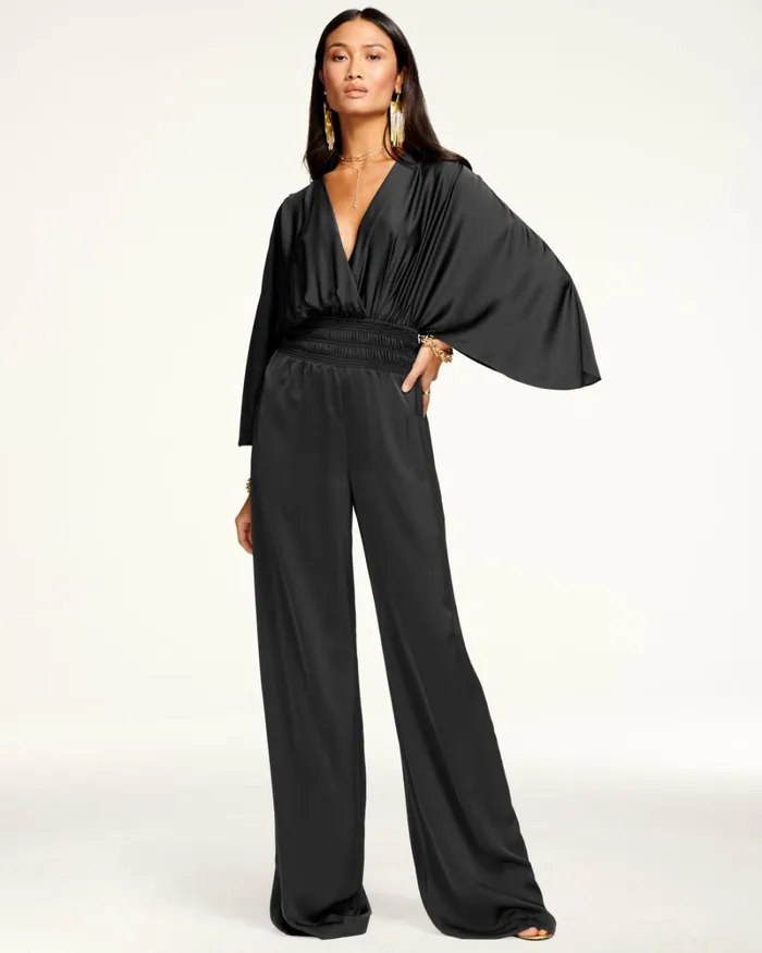 Women Cheri Wide Leg Jumpsuit Black Ramy Brook Dresses Women Cheri Wide Leg Jumpsuit Black Ramy Brook Dresses