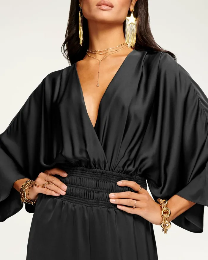 Women Cheri Wide Leg Jumpsuit Black Ramy Brook Dresses Women Cheri Wide Leg Jumpsuit Black Ramy Brook Dresses
