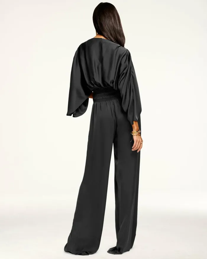 Women Cheri Wide Leg Jumpsuit Black Ramy Brook Dresses Women Cheri Wide Leg Jumpsuit Black Ramy Brook Dresses