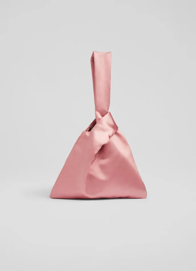 Women Clutch Bags LKBennett Taylor Pink Satin Handbag Women Clutch Bags LKBennett Taylor Pink Satin Handbag