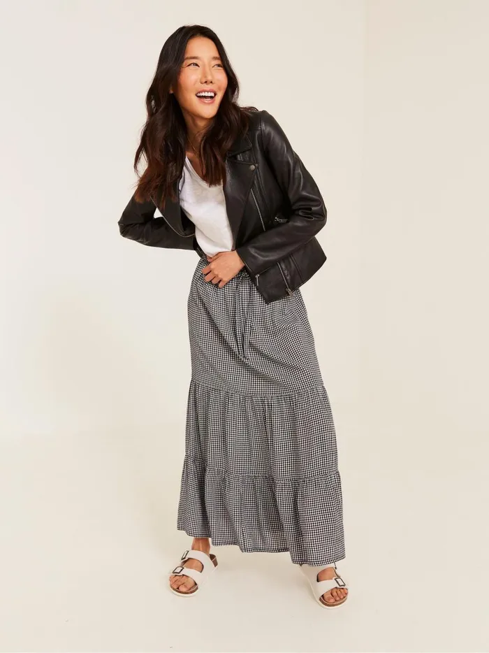 Women Coats and Jackets Fat Face Black Biker Bethany Jacket