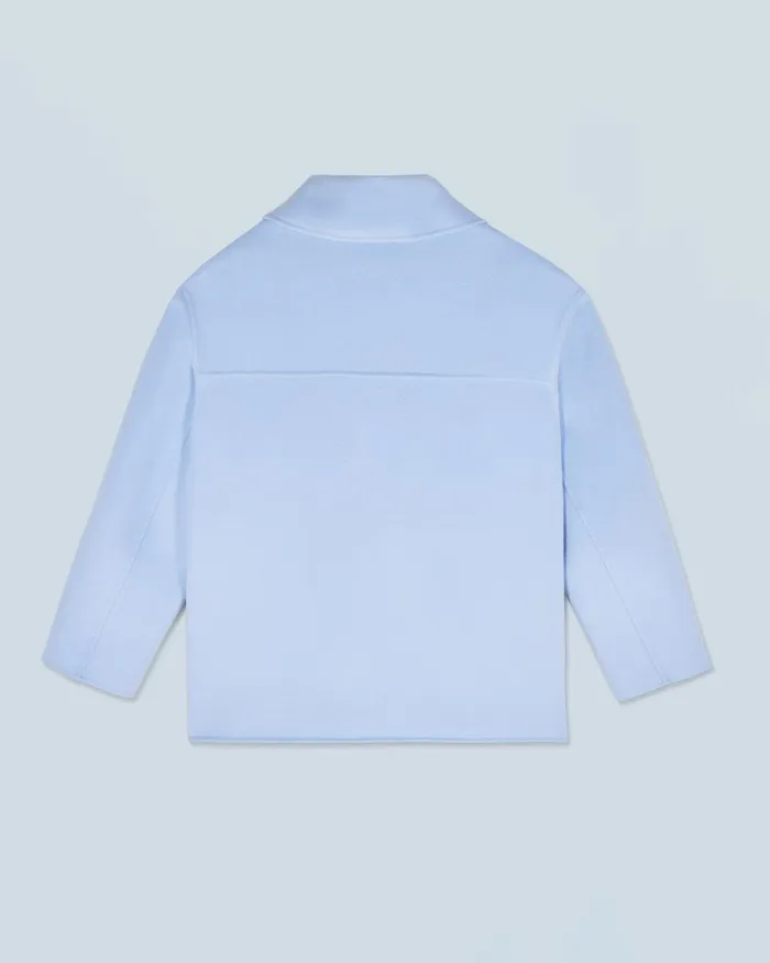Women Coats and Jackets From Future Outerwear Caban Jacket Baby Blue