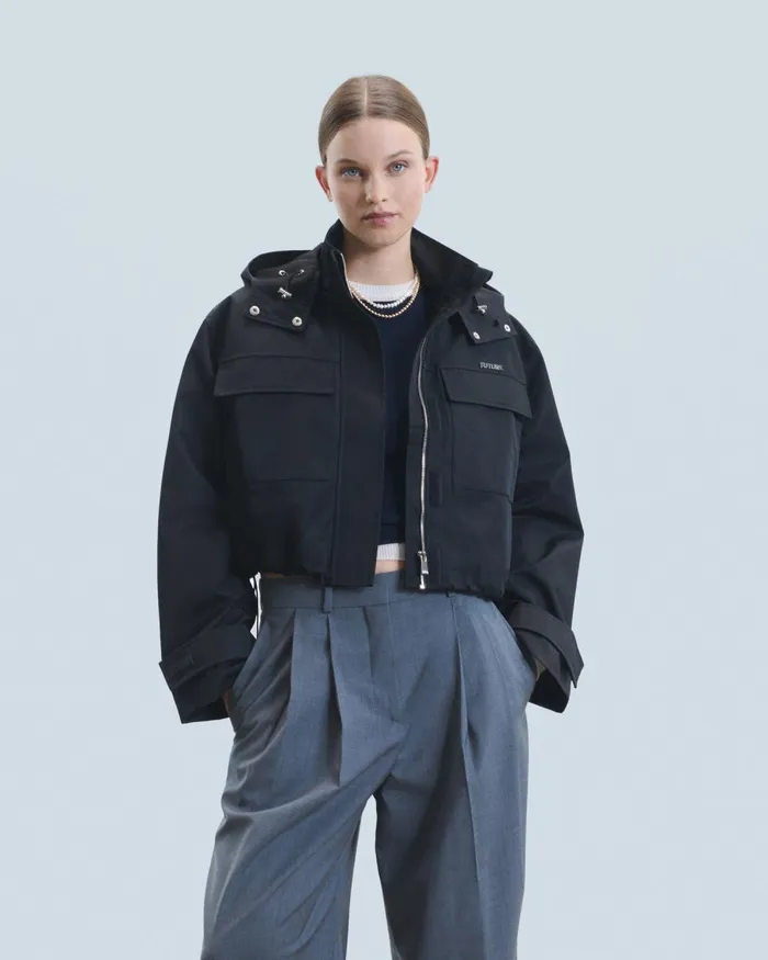 Women Coats and Jackets From Future Outerwear Jacket Black