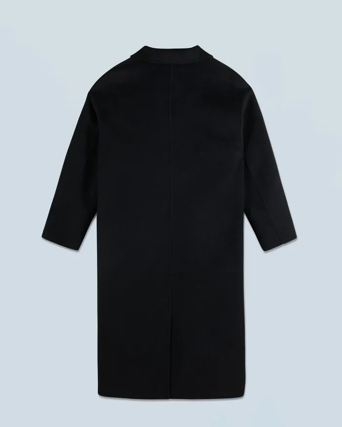 Women Coats and Jackets From Future Outerwear Long Double Face Coat Black