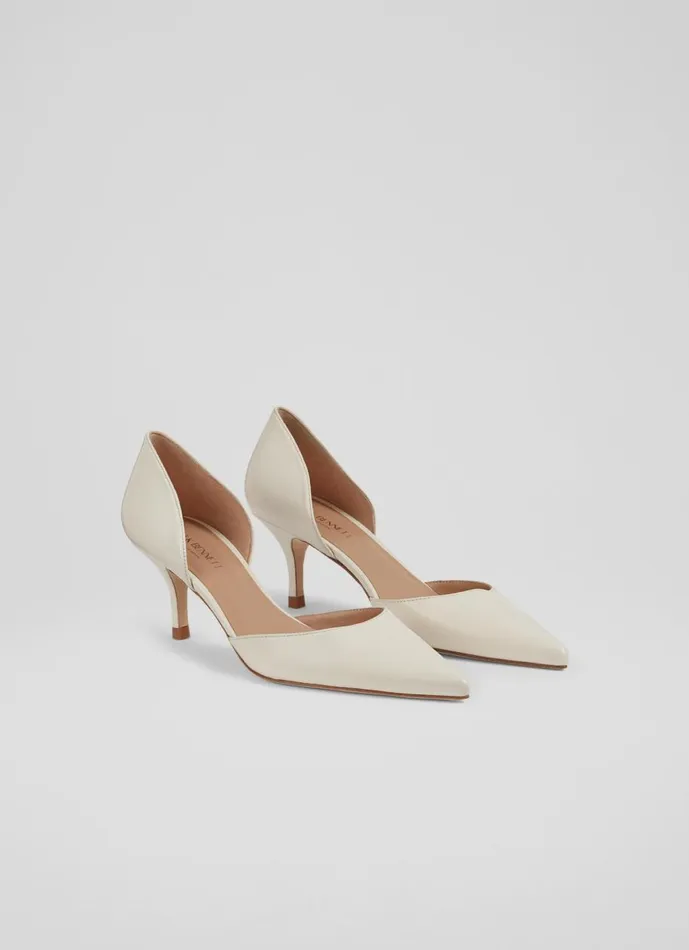 Women Court Shoes LKBennett Harley Cream Leather D039Orsay Courts Neutral Women Court Shoes LKBennett Harley Cream Leather D039Orsay Courts Neutral