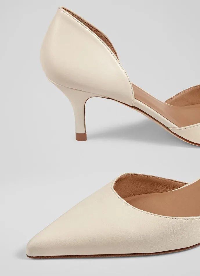 Women Court Shoes LKBennett Harley Cream Leather D039Orsay Courts Neutral Women Court Shoes LKBennett Harley Cream Leather D039Orsay Courts Neutral