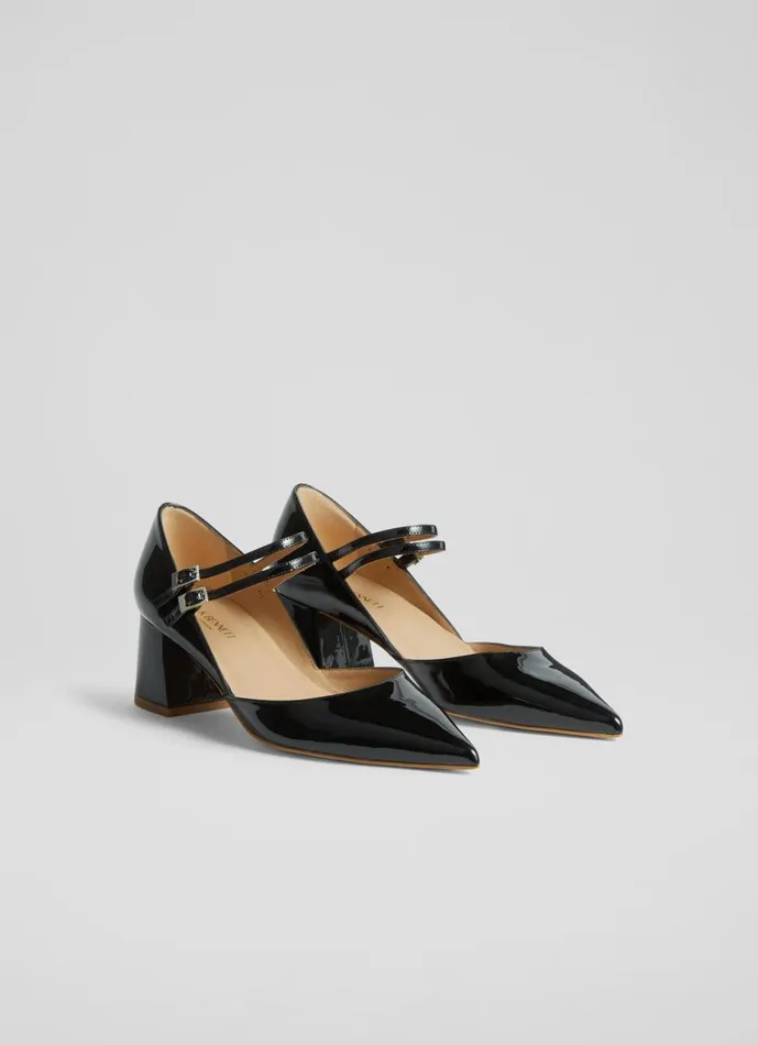 Women Court Shoes LKBennett Savannah Black Patent Mary Janes Black Women Court Shoes LKBennett Savannah Black Patent Mary Janes Black