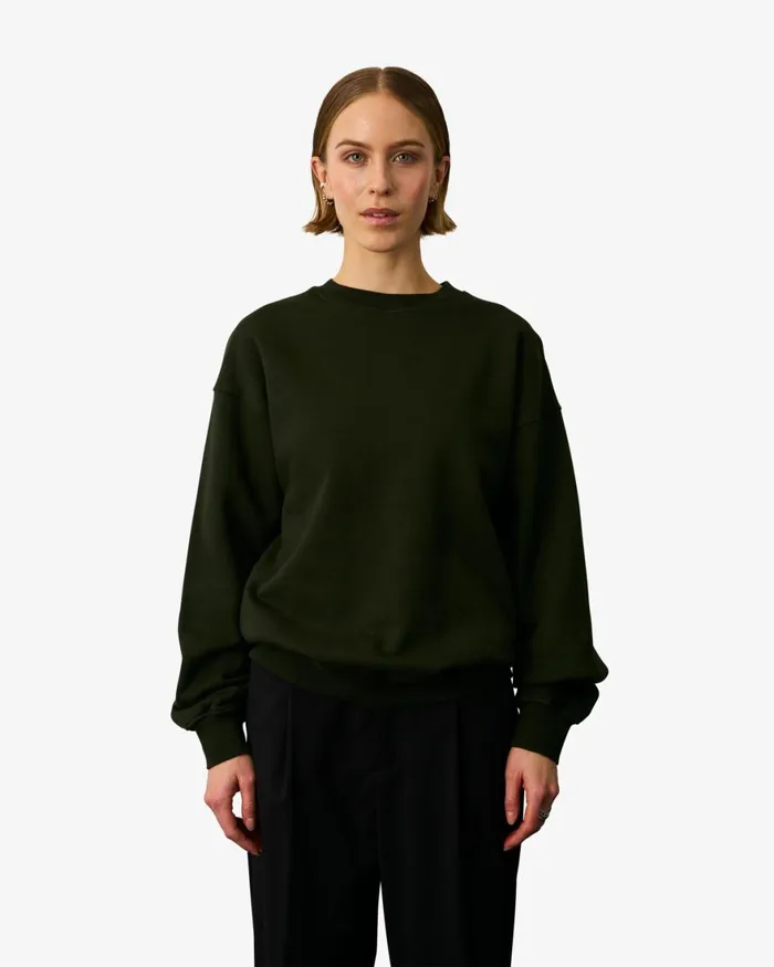 Women Crewneck Sweatshirts Colorful Standard Organic Oversized Crew Optical White