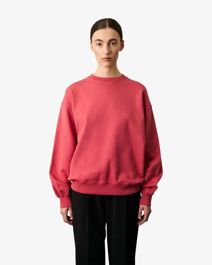 Women Crewneck Sweatshirts Colorful Standard Organic Oversized Crew Pacific Blue