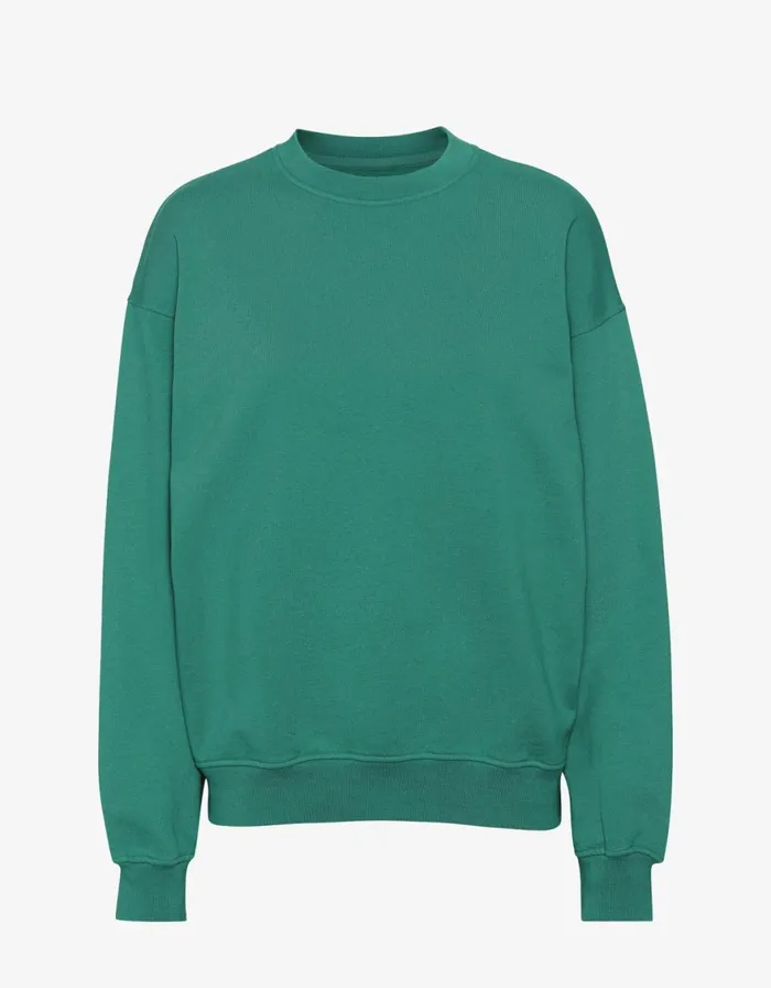 Women Crewneck Sweatshirts Colorful Standard Organic Oversized Crew Pine Green Women Crewneck Sweatshirts Colorful Standard Organic Oversized Crew Pine Green