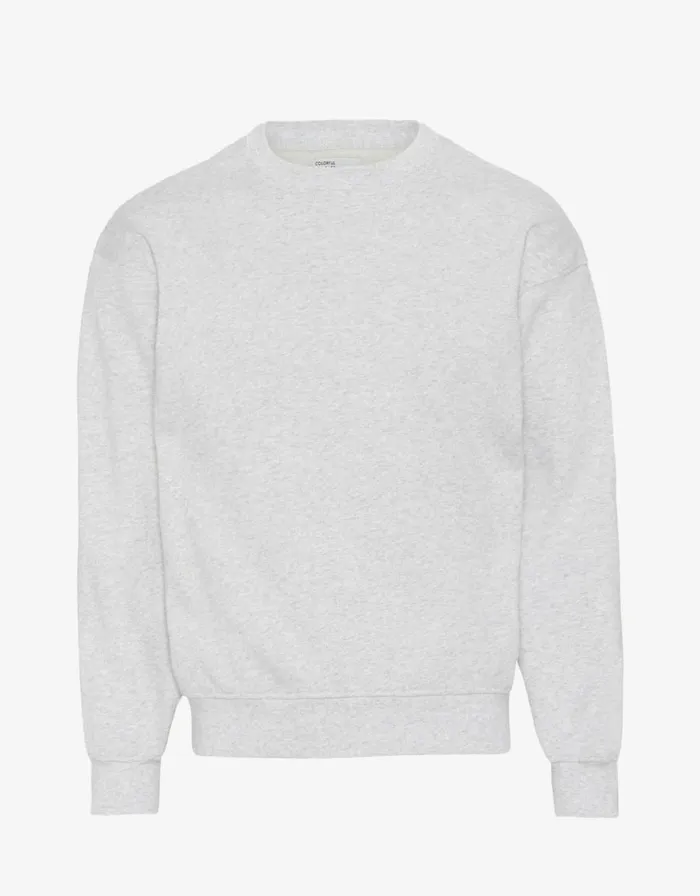 Women Crewneck Sweatshirts Colorful Standard Organic Oversized Crew Snow Melange Women Crewneck Sweatshirts Colorful Standard Organic Oversized Crew Snow Melange