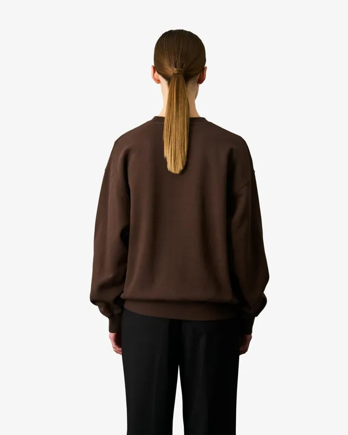 Women Crewneck Sweatshirts Colorful Standard Organic Oversized Crew Snow Melange