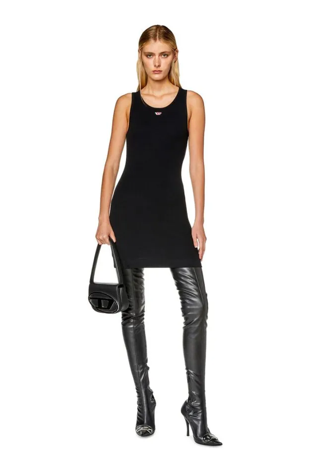 Women DTankD Black Diesel Dresses And Jumpsuits